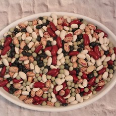 맛봉달 혼합콩 혼합6종 흰강낭콩 완두콩 매화콩 흑동부 홍대 수입산, 1개, 1kg