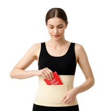 1+1 더핫 복부 생리통 핫팩주머니 워머 임산부 허리 온열복대