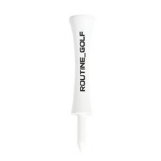 루틴골프 높이조절 우드티 골프티 나무티 골프티꽂이 루틴골프티 50P, 50개, 화이트