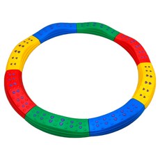 베베로지 밸런스빔 유아균형감각 균형발달보조기구 대근육 두뇌발달 유아체육, 1세트, 원형