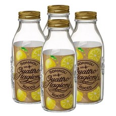 보르미올리 콰트로 밀폐유리병 1000ml (우유병) 4개, 1L