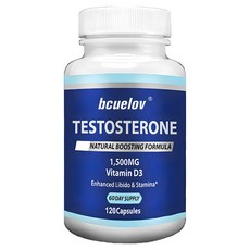 남성 테스토스테론 부스터 - 근육 성장 토닝 및 에너지 지방 연소 근력 지구력 주름을 확대하고 두꺼워지다 플레이어 성능 향상을 위한 가장 강력한 천연 보충제, 120캡슐, 1개, 120정