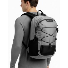 컬럼비아 등산백팩 해외 휴양지 여행 배낭 레인커버 포함, 그레이