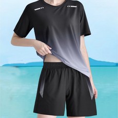 NEO 빅사이즈 여성 레쉬가드 수영복 상하의세트 여행 바다 해변 NEW, XL, 그레이