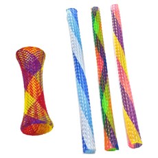 JGG 텐션 매직스틱 고양이 스프링 장난감 4개입, 1세트