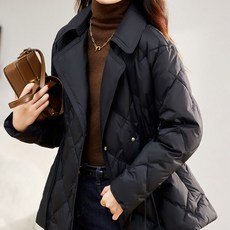 디자인패딩 여성 오피스룩 자쓰 파카 - 가벼운 핏