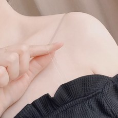 나나민 여성 투명 브라끈 오프숄더 브래지어 스트랩 누드끈 좌우 3세트