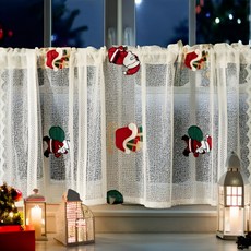 체리닷컴 주방 창문 로맨틱 레이스 자수 커튼모음