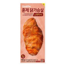 굽네 스파이시 훈제닭가슴살, 100g, 20개