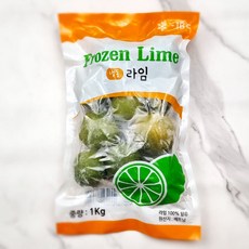 짱구샵 아이스라임 주스 에이드 대용 냉동 라임 1kg, 1개