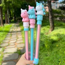 (당일발송) 이지유 KC인증 분수 물총 3종 회오리 롱대포 펌프 워터건 선물, 유니콘 (화이트+블루+핑크), 3개