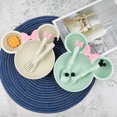 레비엔 캐릭터 유아 식기세트 숟가락포크, 민트+아이보리, 1개, 수저+포크세트