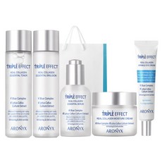 트리플 이펙트 리얼 콜라겐 5종세트(토너+에멀전+세럼+크림+아이크림)+쇼핑백