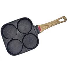 R Succeed I 멀티프라이팬 옥외 캠핑 계란후라이팬4구 에그팬, 1개, 18.2cm