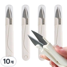 아트위브 재단용 심플 컷팅 쪽가위, 10개, 아이보리