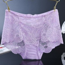 대동 여성팬티 여자팬티 누디 심리스 망사 레이스 섹시 야한 순면 편안한 노라인 삼각 편한 에블린 속옷펜티 높음 꽃무늬 펜티 빅사이즈 100 XXL PT002