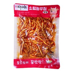 김부인식품 소힘줄무침 국내제조 매콤 달콤 소힘줄 반진 반찐 뉴반찐 반찬 밥도독 소스지 정통힘줄 술안주 쫄깃, 1개, 180g