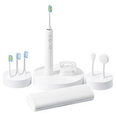 한경희 최신형 음파 전동칫솔 3단계 5모드 풀세트, 크림화이트, 1개, HA-100ET(1)