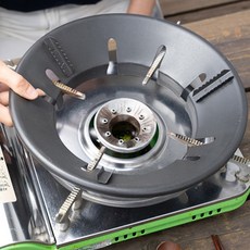 휴대용 가스버너 바람막이 캠핑 부르스타 가정용 가스렌지 버너 가림막, 블랙, 1개