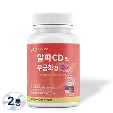 알파CD핏 무궁화정 식약처 HACCP 인증 4월분 특대용량, 2개, 120정