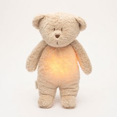 Moonie 프리미엄 폴란드 수면 애착 아기 안고자는 오가닉 곰돌이인형 백색소음기 포함, 샌드 나투르 (스마트모듈 포함), 1개