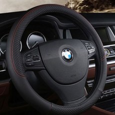 이필드 기아 봉고3 핸들커버 미끄럼방지 D컷 포함 공용사이즈, 1.다그스티치, 블랙