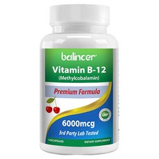 비타민 B-12(메틸코발라민) 보충제 - 피로 회복 심장 건강 및 신경 건강 혈액 세포 기능 뇌 기분 정신 에너지 지원에 도움, 1개, 120정