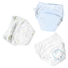 Bebeniz 可愛印花如廁訓練褲3件組, 太空熊, 3套