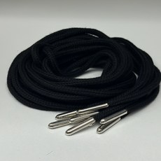 후드 스트링 검정 4개 수선끈 바지끈, 1세트, 블랙