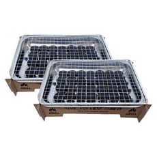 구이박사 일회용 직화 그릴 네모 스페셜, 2세트