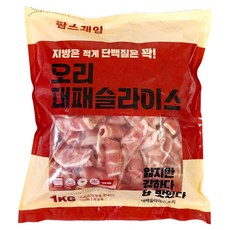 팜스제임 [오후7시당일출고] 육즙이 살아있는 무항생제 대패오리 대패겹살 대패 슬라이스 다이어트 식단 샤브샤브용 구이용 오리고기 (냉동), 1개, 500g