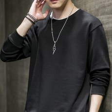 ANYOU 젊은 남성 후드 맨투맨 화이트룩 긴팔