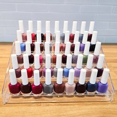 맑음충전소 업그레이드버전 원터치 조립형 매니큐어 진열대 젤네일 보관함 5단, 1개