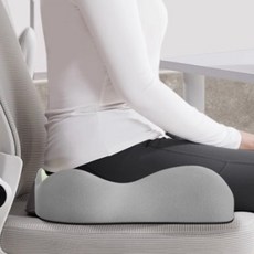 로니온 메모리폼 꼬리뼈 편안한 엉덩이 방석, 차콜그레이