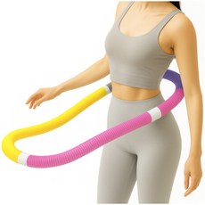 슈렌다 뱃살 다이어트 고탄력 스프링 훌라후프 혼합색상 1개 860g, 멀티혼합색상, 1kg