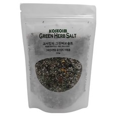 [고서임] 캠핑소금 그라인더 그린허브솔트 350g(리필용/비닐팩), 350g, 1개