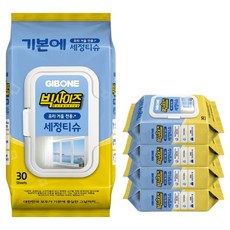 기본에 빅사이즈 유리 거울 전용 세정티슈, 5개