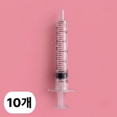 이너플리 강아지 약먹이는 주사기 고양이 피딩 주사기, 10개, 투명, 3ml