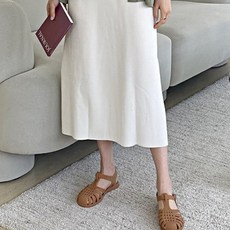 플라틴베이지 아쿠아 글레디에이터 해변 샌들 젤리슈즈 젤리플랫