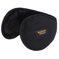 블랙야크 S-방한 귀마개 블랙 방한용품 코듀로이 귀덮개 털, 1개