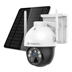 YESKAMO 예스카모 무선 CCTV 충전식 400만 PTZ회전 태양광 CCTV 카메라, KR-Q30, 1개