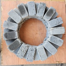 (현무암 벽돌 10개)200*100*50T 현무암 굴림 벽돌 정원 꾸미기 마당 인테리어 정원데코