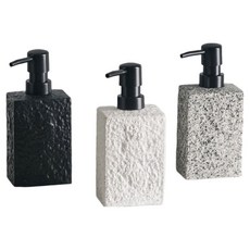 EGMI 가정용 호텔식 고급 스톤 디자인 디스펜서 3종, 3개, 그레니트 그레이+스톤 화이트+라바 블랙