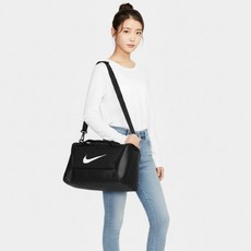 나이키 컴펙트 브라질리아 9.5(25L) 더플백 DM3977-010 블랙 + 화이트, 1개, 나이키정품