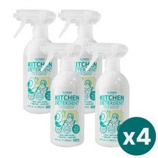 오투팡 친환경 뿌리는 거품형 주방세제 고농축 기름때 제거 480ml 4개