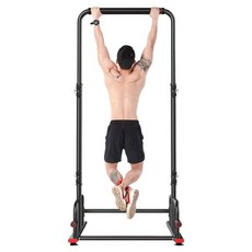 유고 치닝디핑 가정용 철봉 턱걸이 홈트레이닝 기구 철봉 풀업바 역기 바벨거치대, 블랙