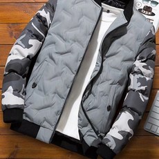 위장 언발엠보 패딩점퍼 밀리터리 카모패턴 남자 남성 겨울 자켓 WI031P