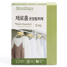 크린스타 제로홈 옷장 탈취제 5P, 20g, 1개