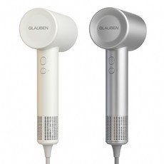 글라우벤 드라이기 플라즈마 BLDC 헤어 드라이어 강력한 항공모터 바람 음이온 미용실 전문가용, 화이트