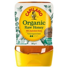 호주꿀 100 % 카필라노 유기농꿀 튜브형 Capilano 100% Pure Australian Honey Organic Raw Squeeze, 1개, 340g